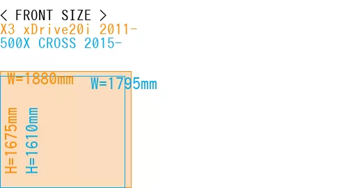 #X3 xDrive20i 2011- + 500X CROSS 2015-